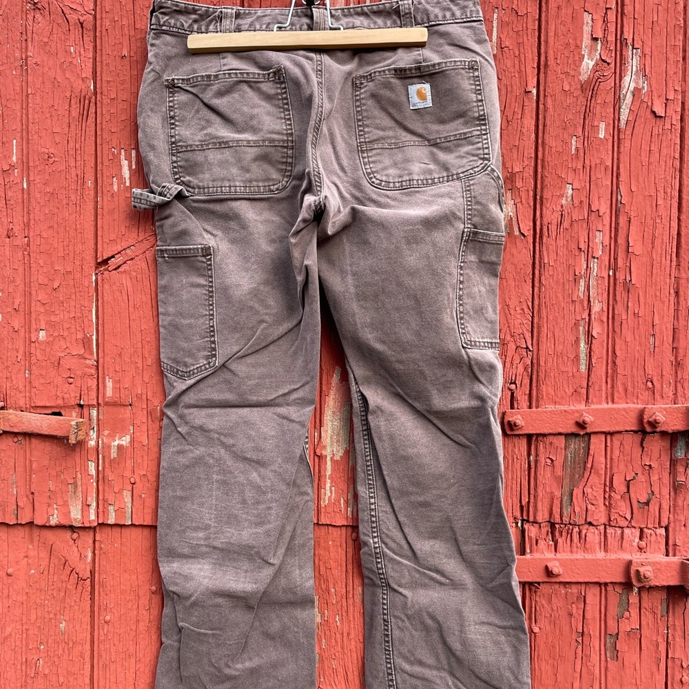 Carhartt Women’s Brown Crawford Double Front Original Fit Pants 10 Regular